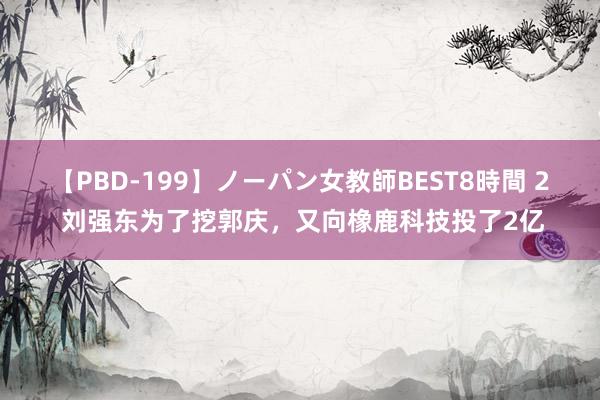 【PBD-199】ノーパン女教師BEST8時間 2 刘强东为了挖郭庆，又向橡鹿科技投了2亿