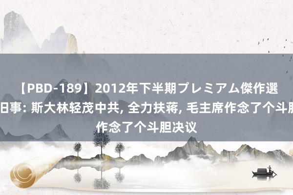 【PBD-189】2012年下半期プレミアム傑作選 东北旧事: 斯大林轻茂中共， 全力扶蒋， 毛主席作念了个斗胆决议