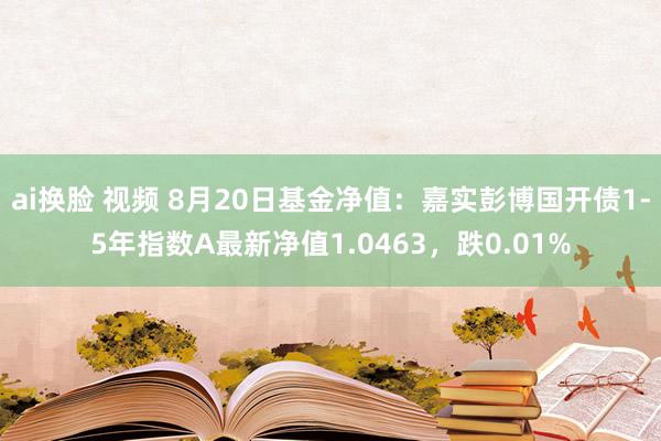 ai换脸 视频 8月20日基金净值：嘉实彭博国开债1-5年指数A最新净值1.0463，跌0.01%