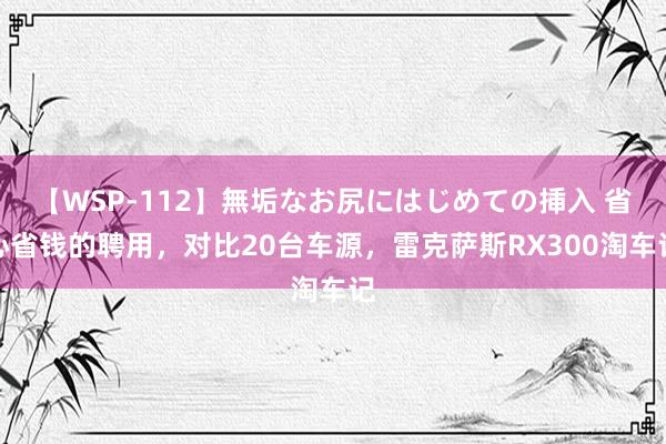 【WSP-112】無垢なお尻にはじめての挿入 省心省钱的聘用，对比20台车源，雷克萨斯RX300淘车记