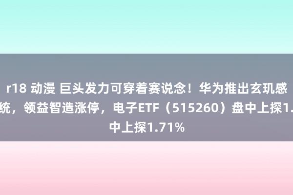 r18 动漫 巨头发力可穿着赛说念！华为推出玄玑感知系统，领益智造涨停，电子ETF（515260）盘中上探1.71%